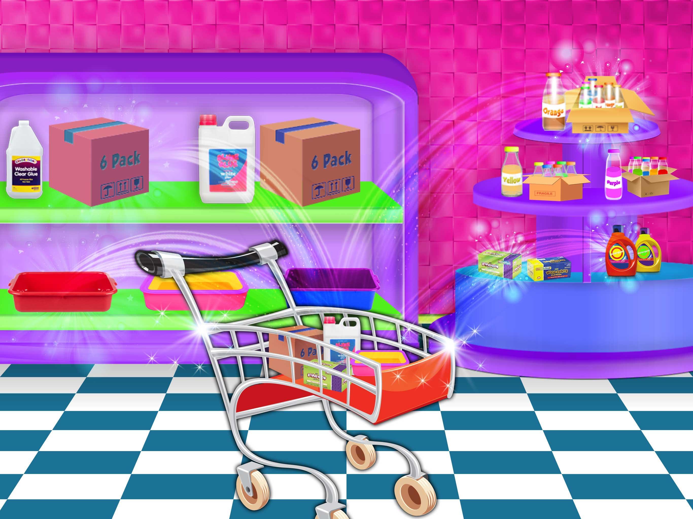 Glitter Six Gallon Slime Rainbow Squishy Game Screenshot