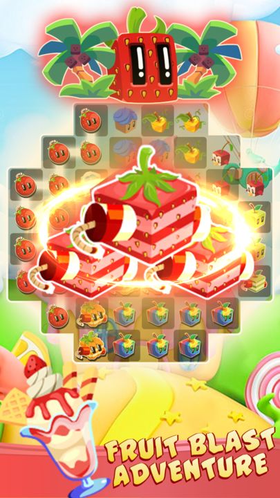 Screenshot 1 of Juice cube: Match 3 Fruit Game 1.85.33