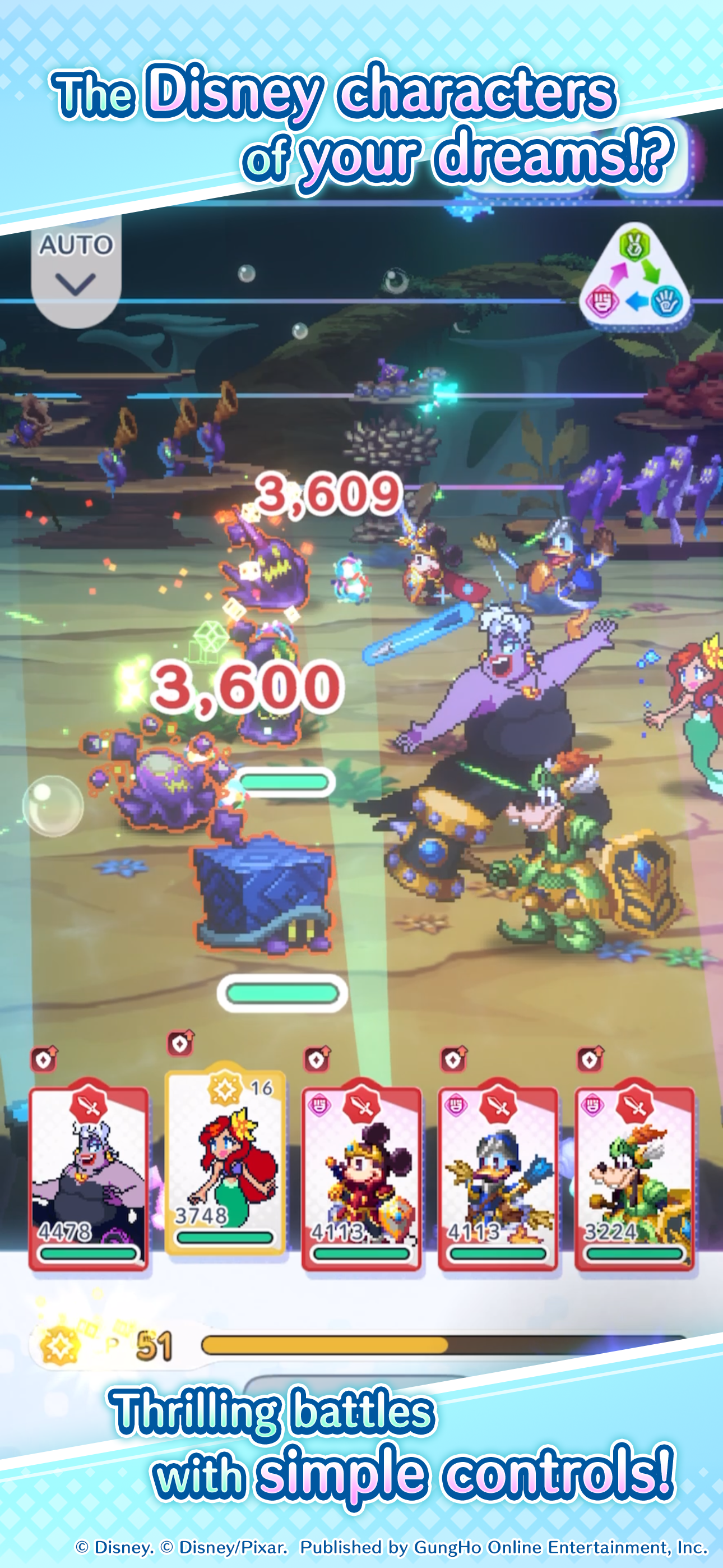 Disney Pixel RPG Game Screenshot