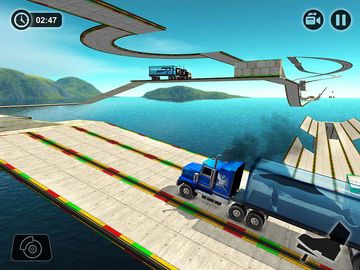 Impossible Whale Transport Truck Driving Tracks Game Screenshot