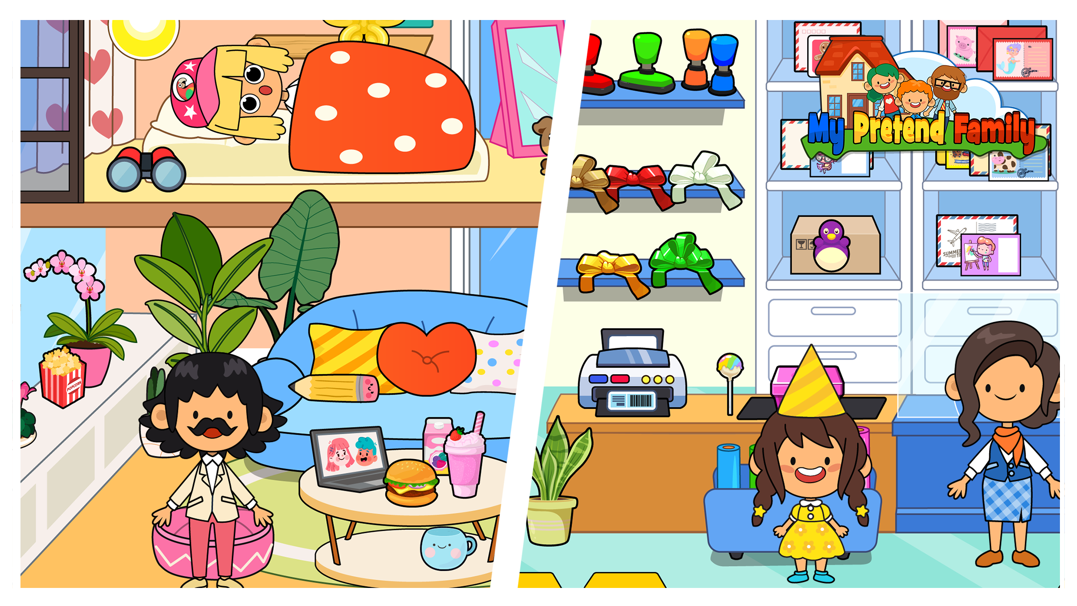 My Pretend Home & Family Town ภาพหน้าจอเกม