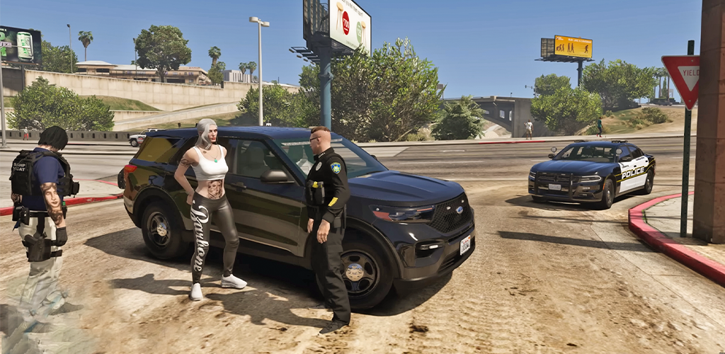 US Police Car Chase Game 2024 screenshot