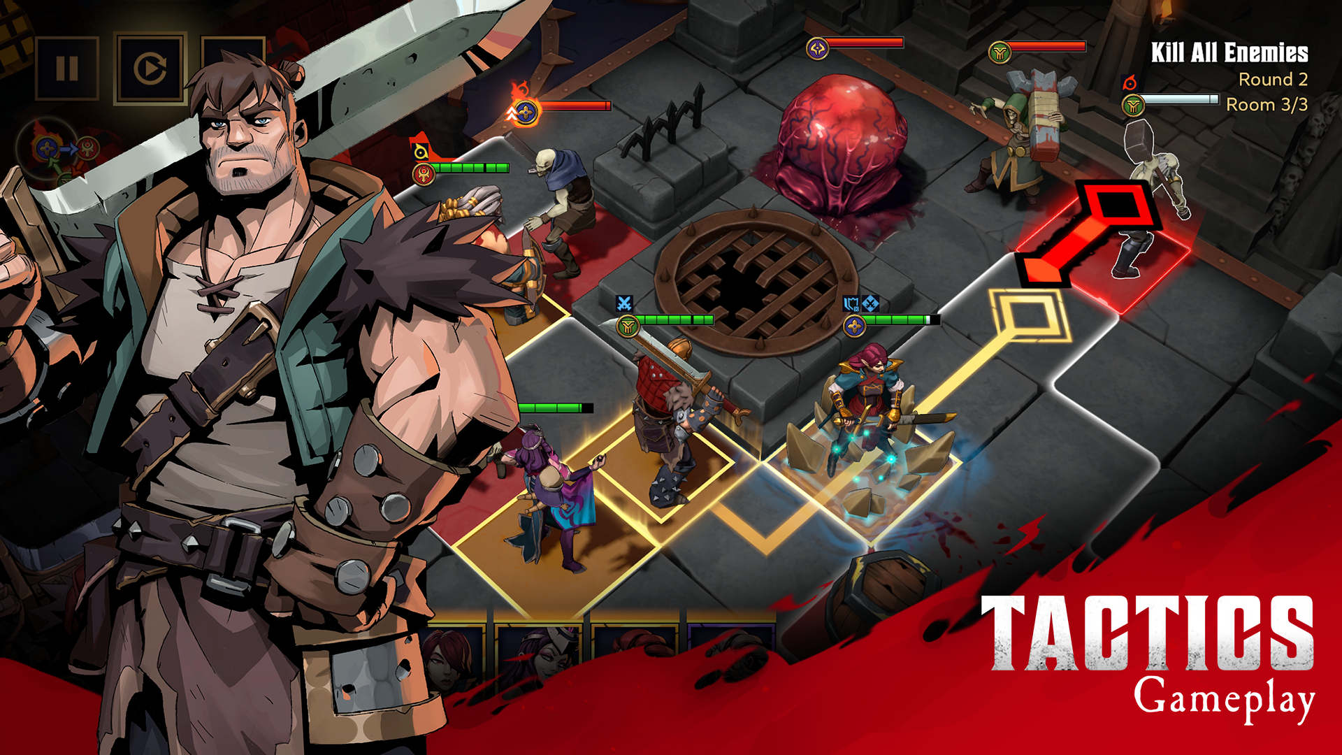 Grimguard Tactics: Fantasy RPG Game Screenshot