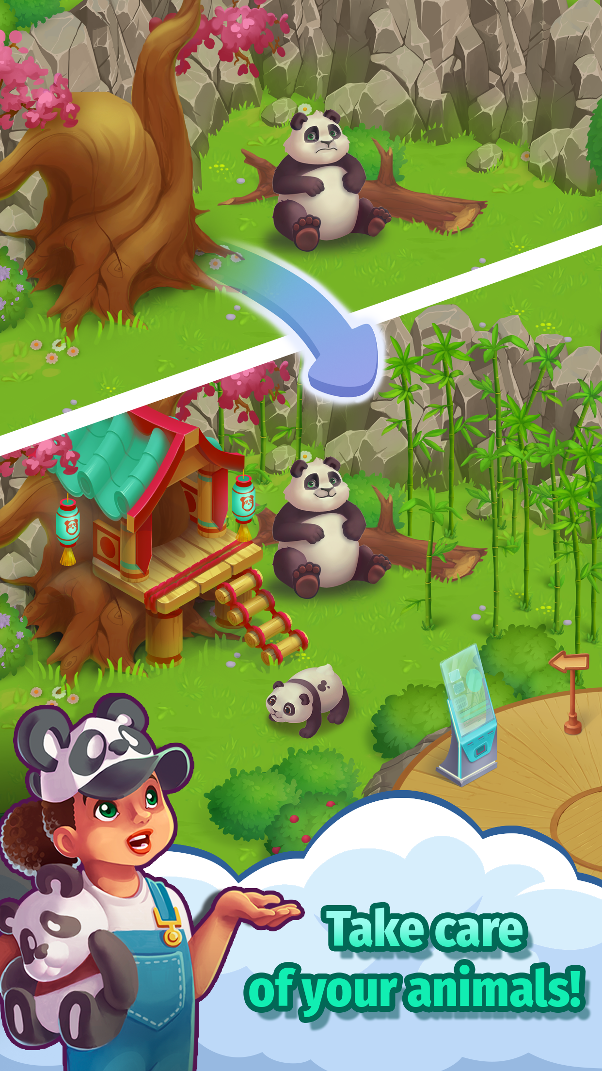 Wild Merge: Animal Puzzle Game screenshot game