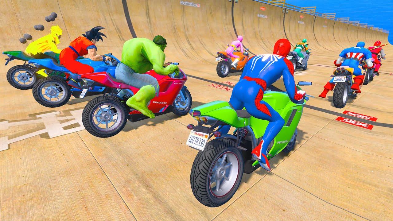 Screenshot 9 of Spider Tricky Bike Crazy Race 