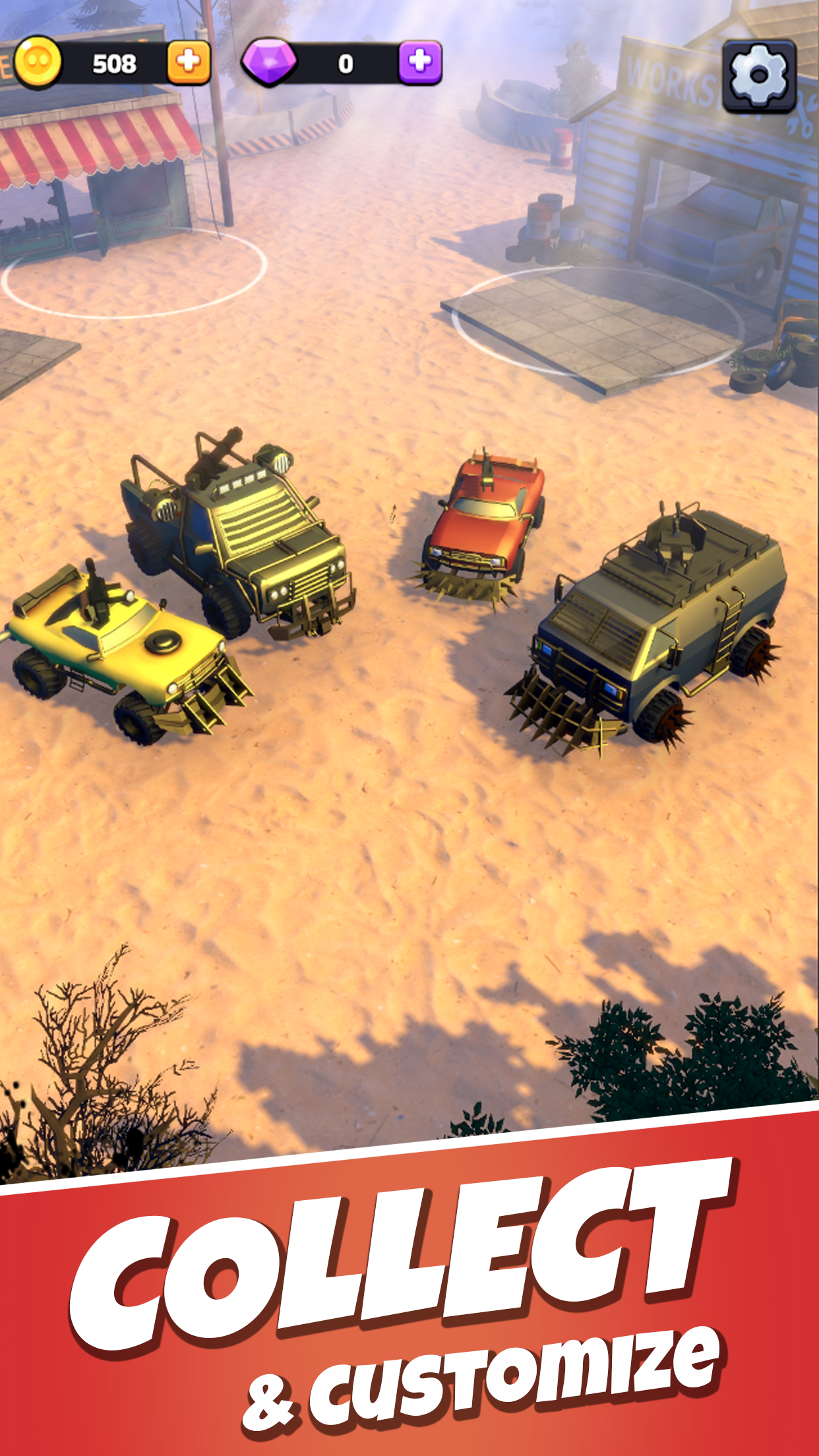 Wasteland Racers ゲームのスクリーンショット