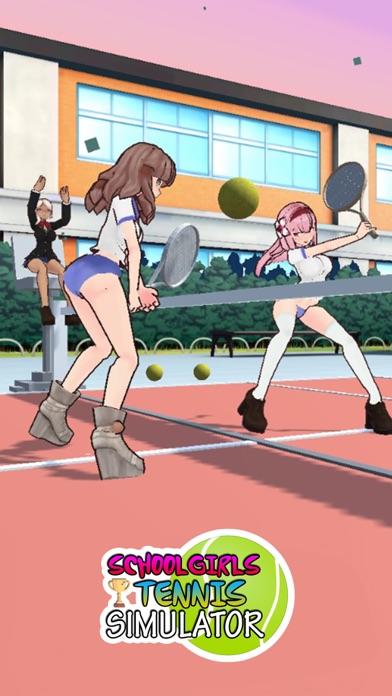 Screenshot 1 of School Girls Tennis Simulator 