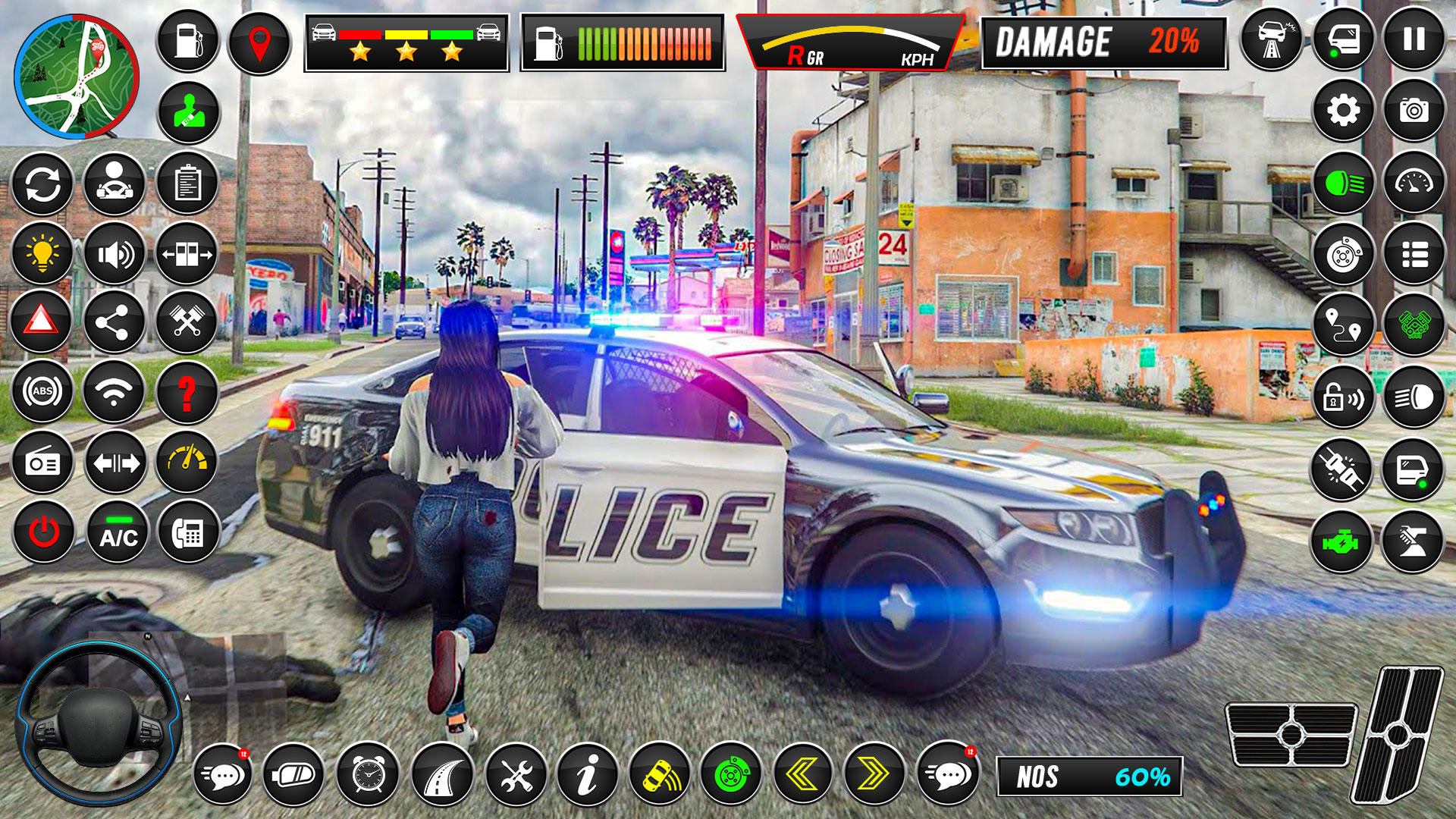 Captura de Tela do Jogo US Police Car Crime Simulator