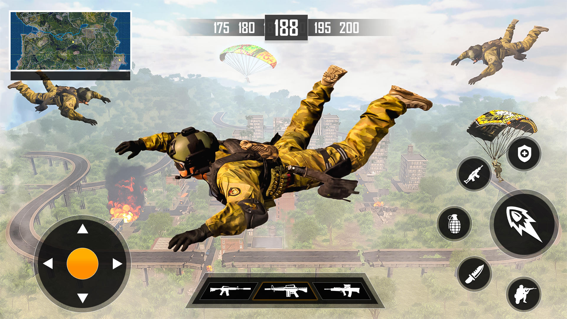 Screenshot 1 of FPS Commando Mission- เกมสงคราม 1.4.4