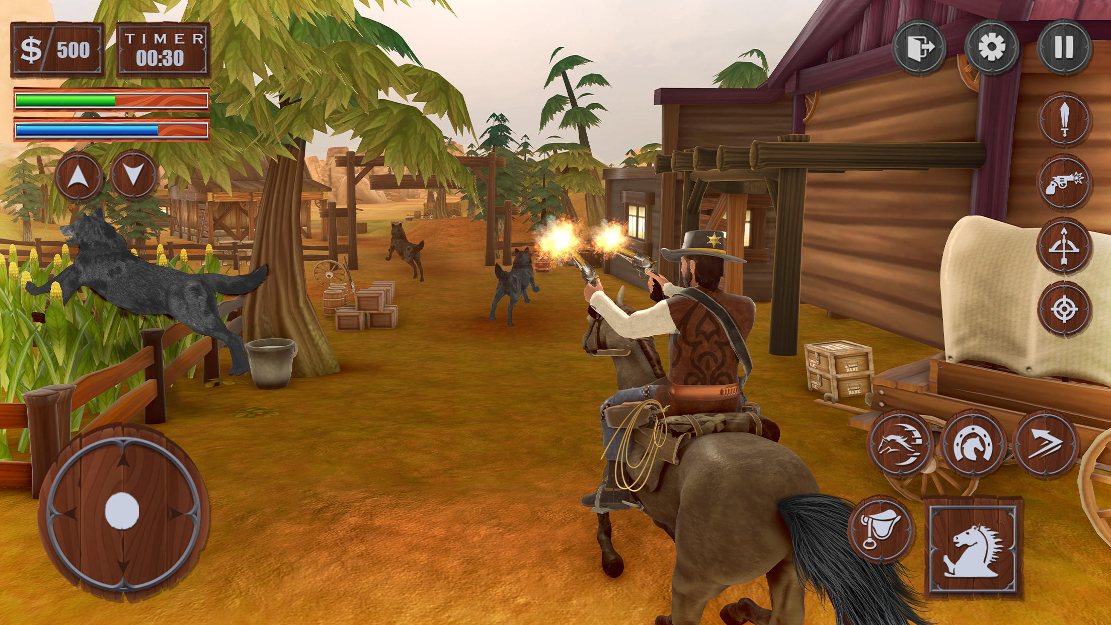 West Cowboy Outlaw Sheriff Game Screenshot