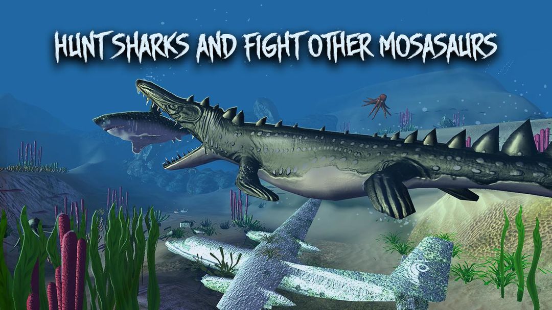 Megalodon vs Dino: Sea Monsters Battle 게임 스크린 샷