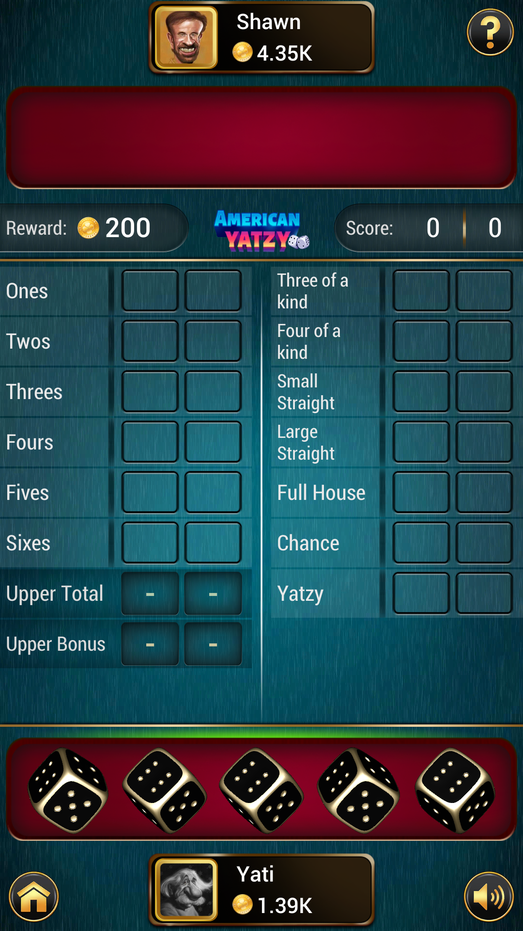 Screenshot 1 of Yahtzee - Offline 1.1.0