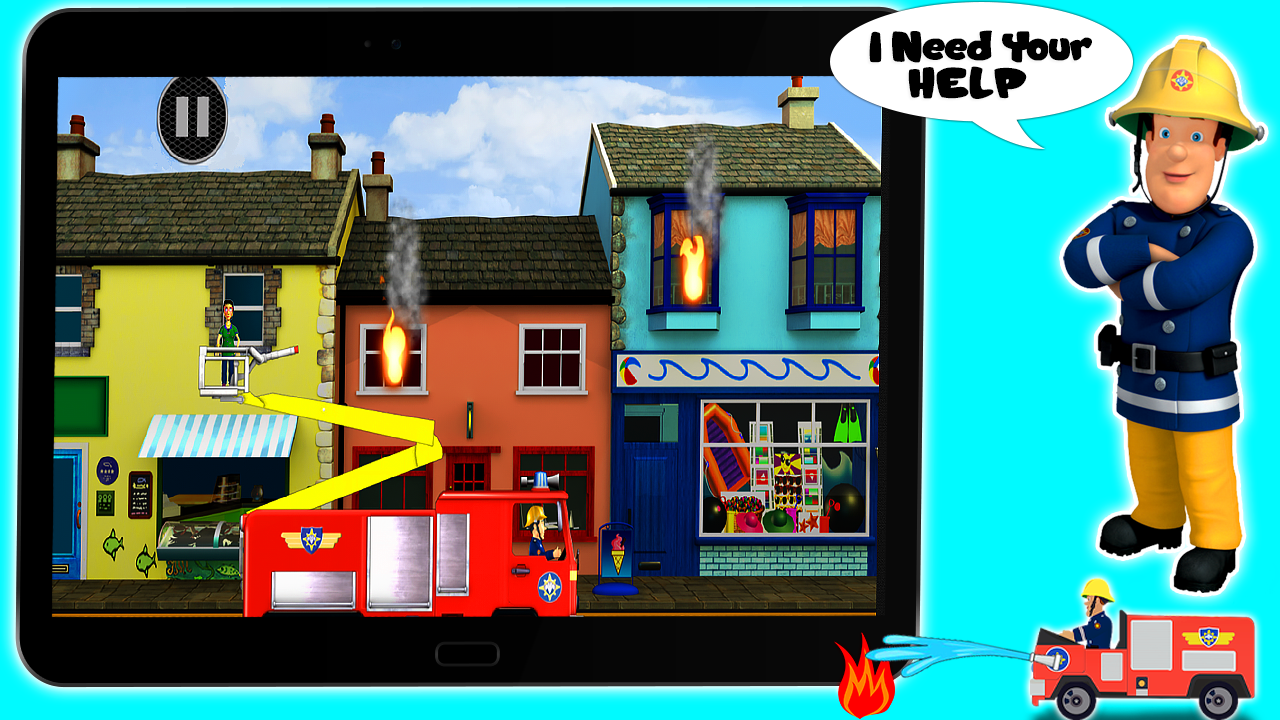 Screenshot of Hero Fireman : Mission Sam Adventure Game