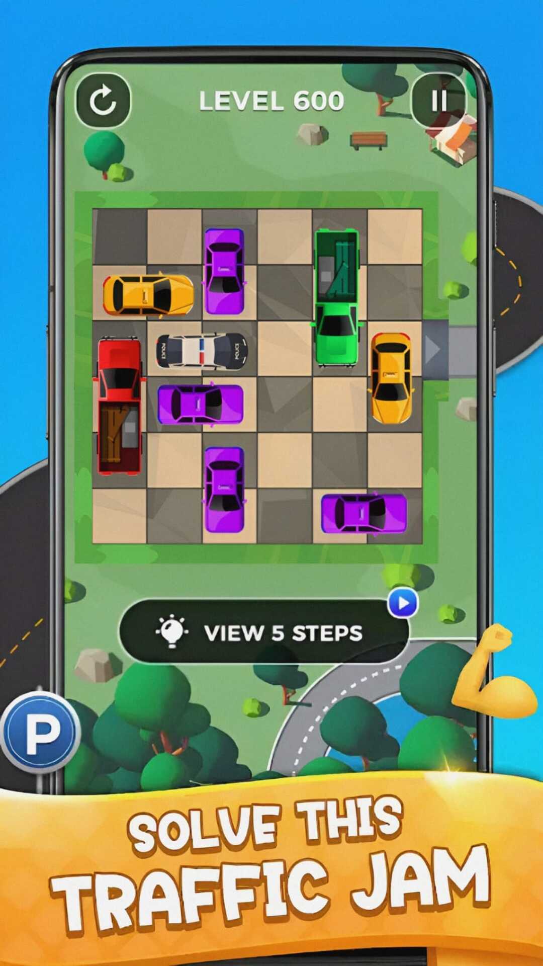 Cuplikan Layar Game Parking 3D: Car Parking Jam 3D