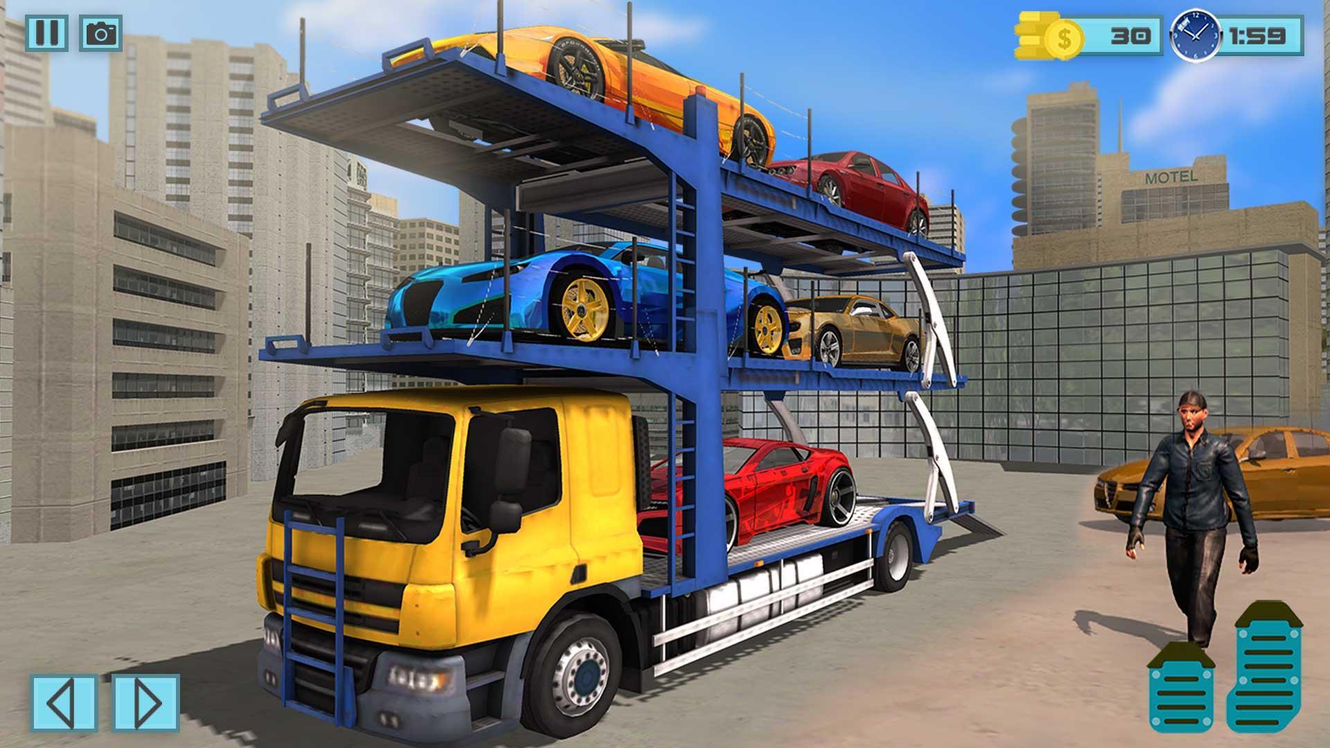 Multi Story Car Transport Truck Game Screenshot