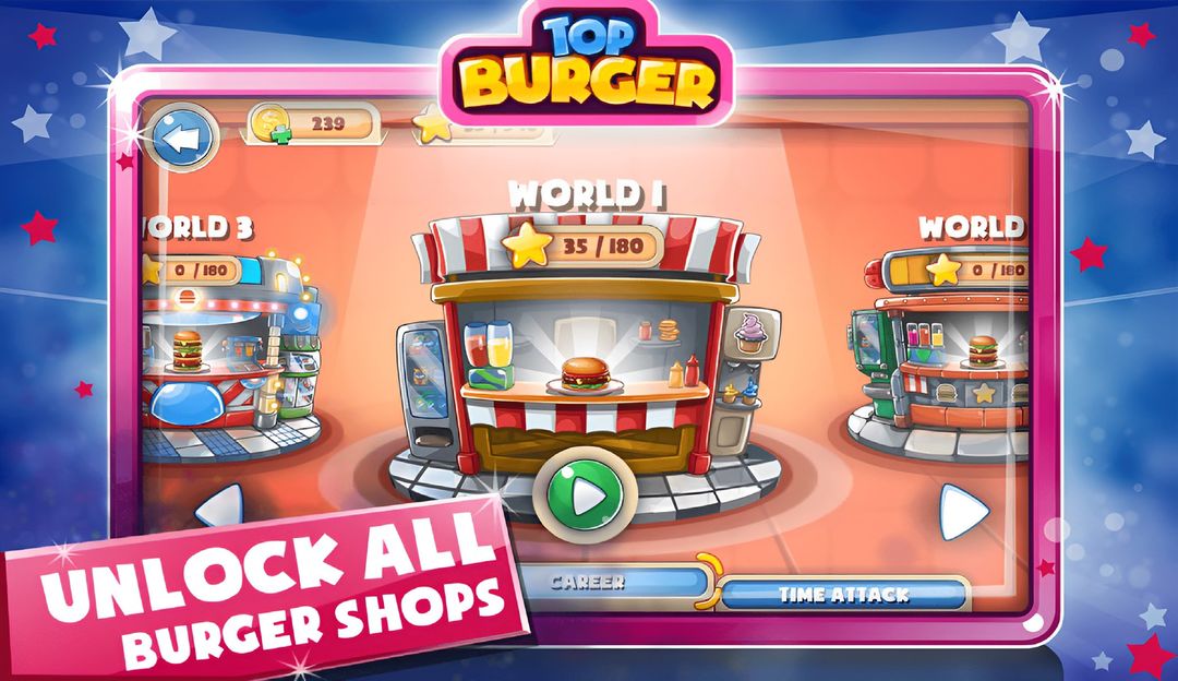 Burger Chef Shop: Bistro Cook 게임 스크린 샷