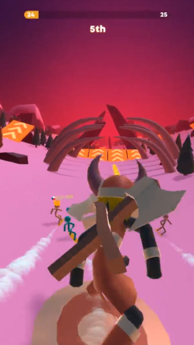 Stickman Snow Ride Game Screenshot