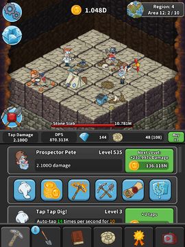 Tap Tap Dig - Idle Clicker Game 遊戲截圖