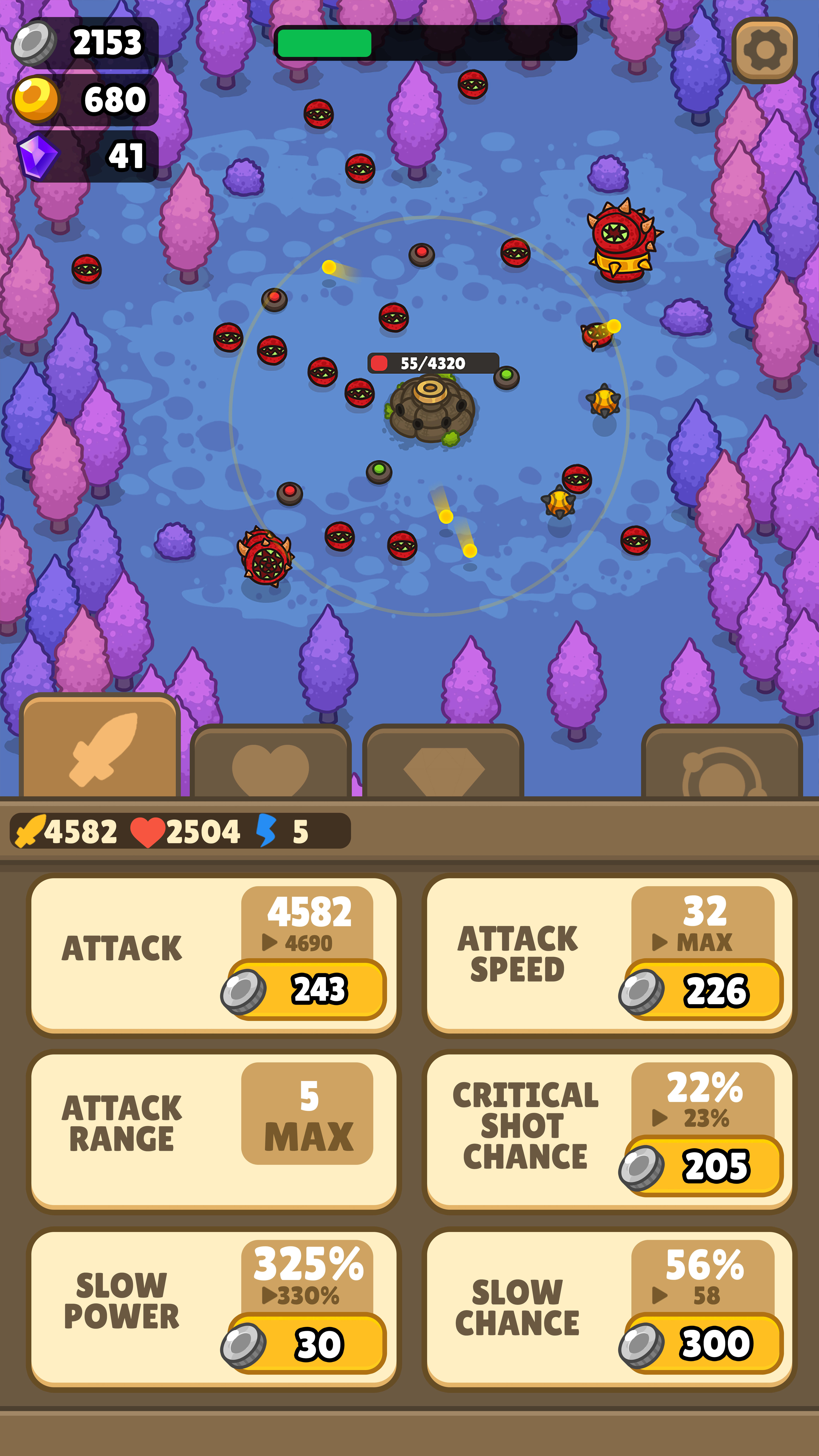 Screenshot of Idle Fortress Tower Defense