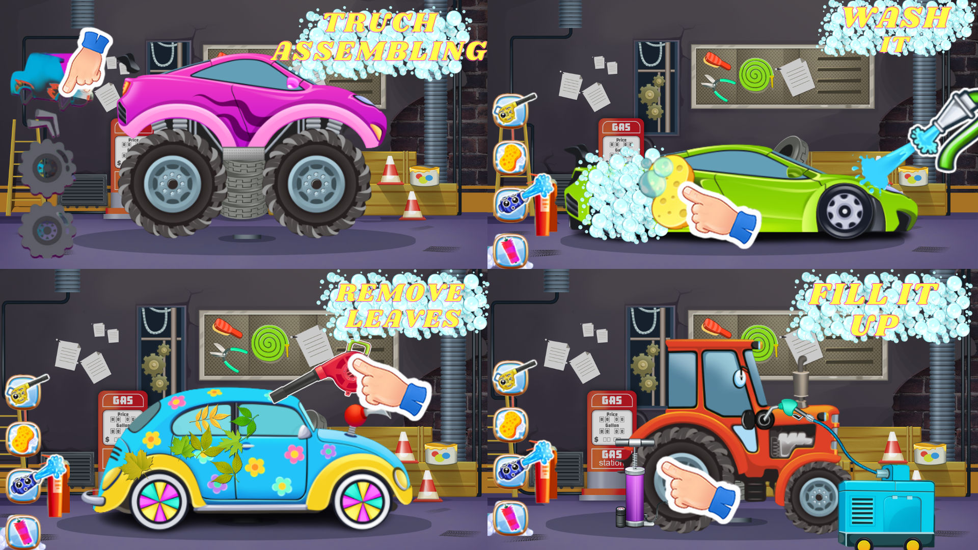 Car Wash Game: Power Gun Wash Game Screenshot