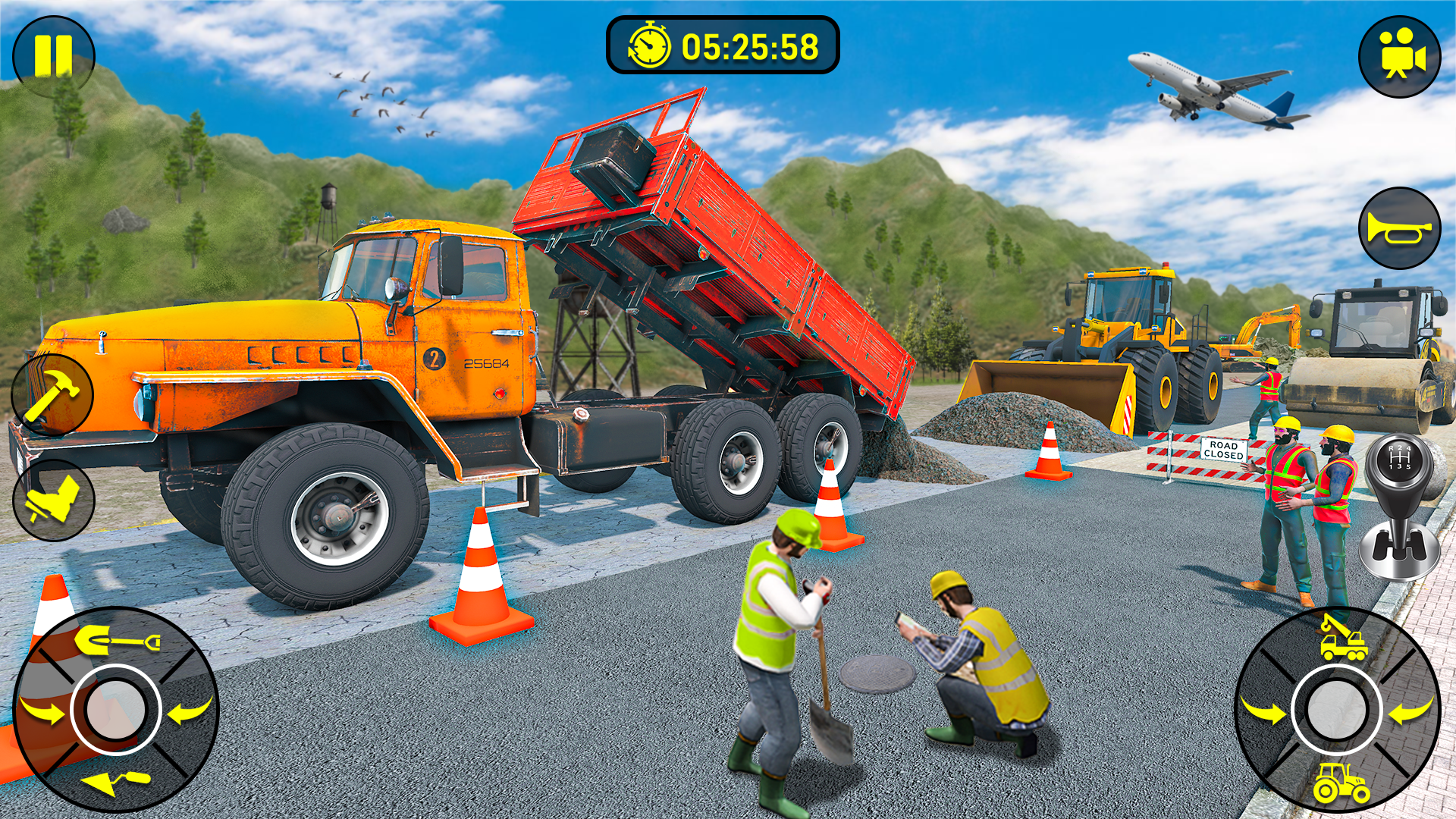 Snow Offroad Construction Site Game Screenshot