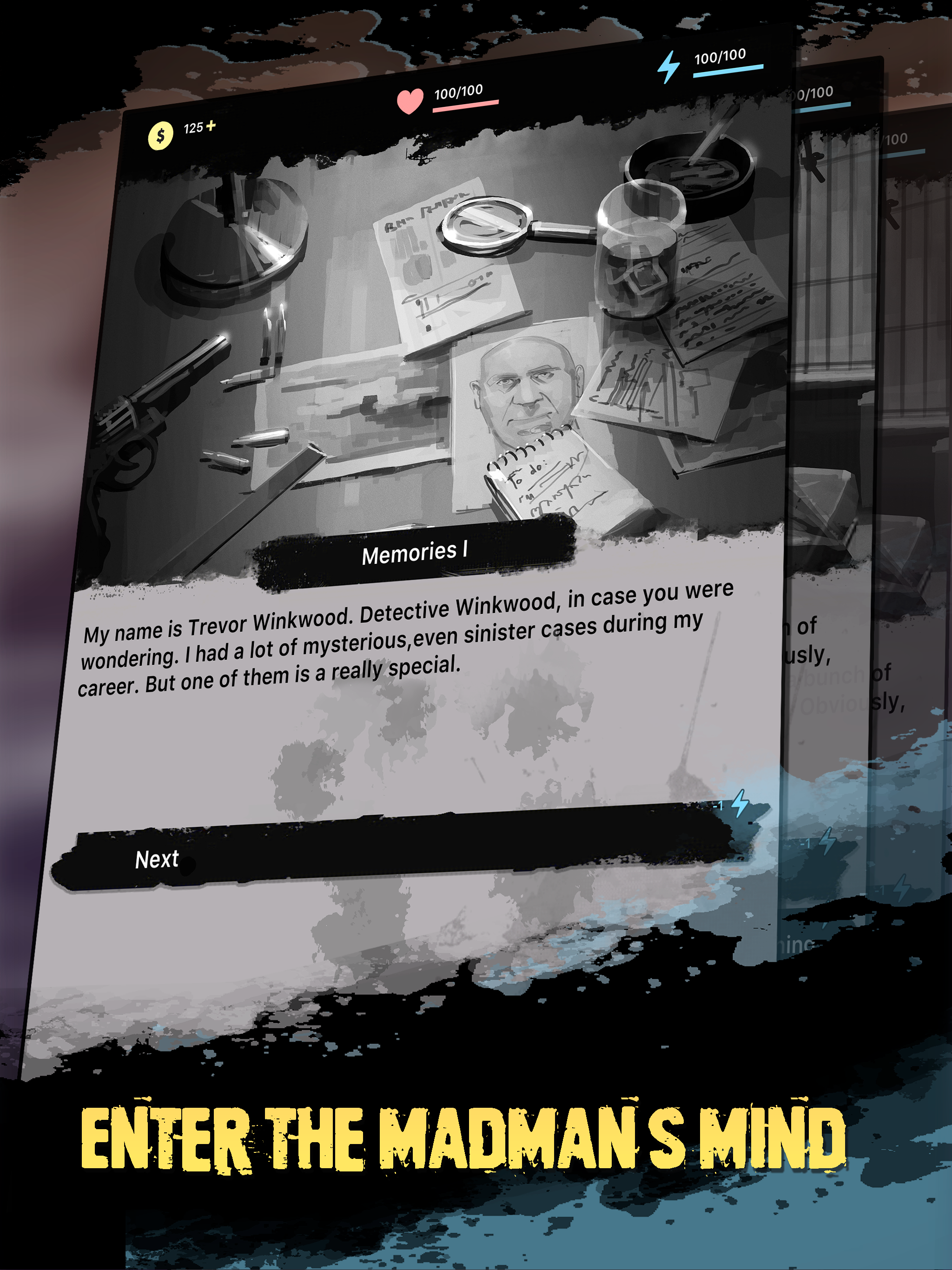 Cuplikan Layar Game Games in Dreams: criminal detective story