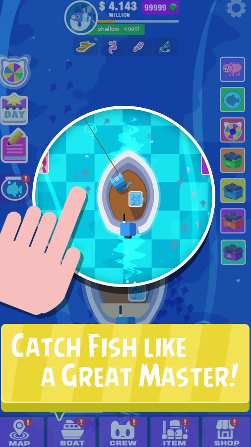 Hello! Fish: Cat Fisherman遊戲截圖