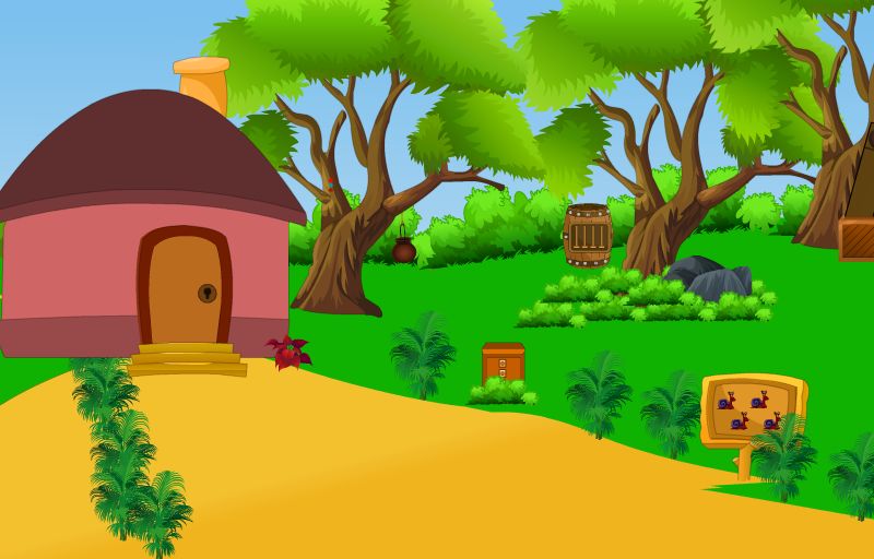 Screenshot of Escape Games 2019 - Green Forest Hut