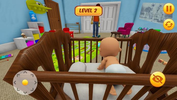 Virtual Tiny Baby: Find Daddy Game Screenshot