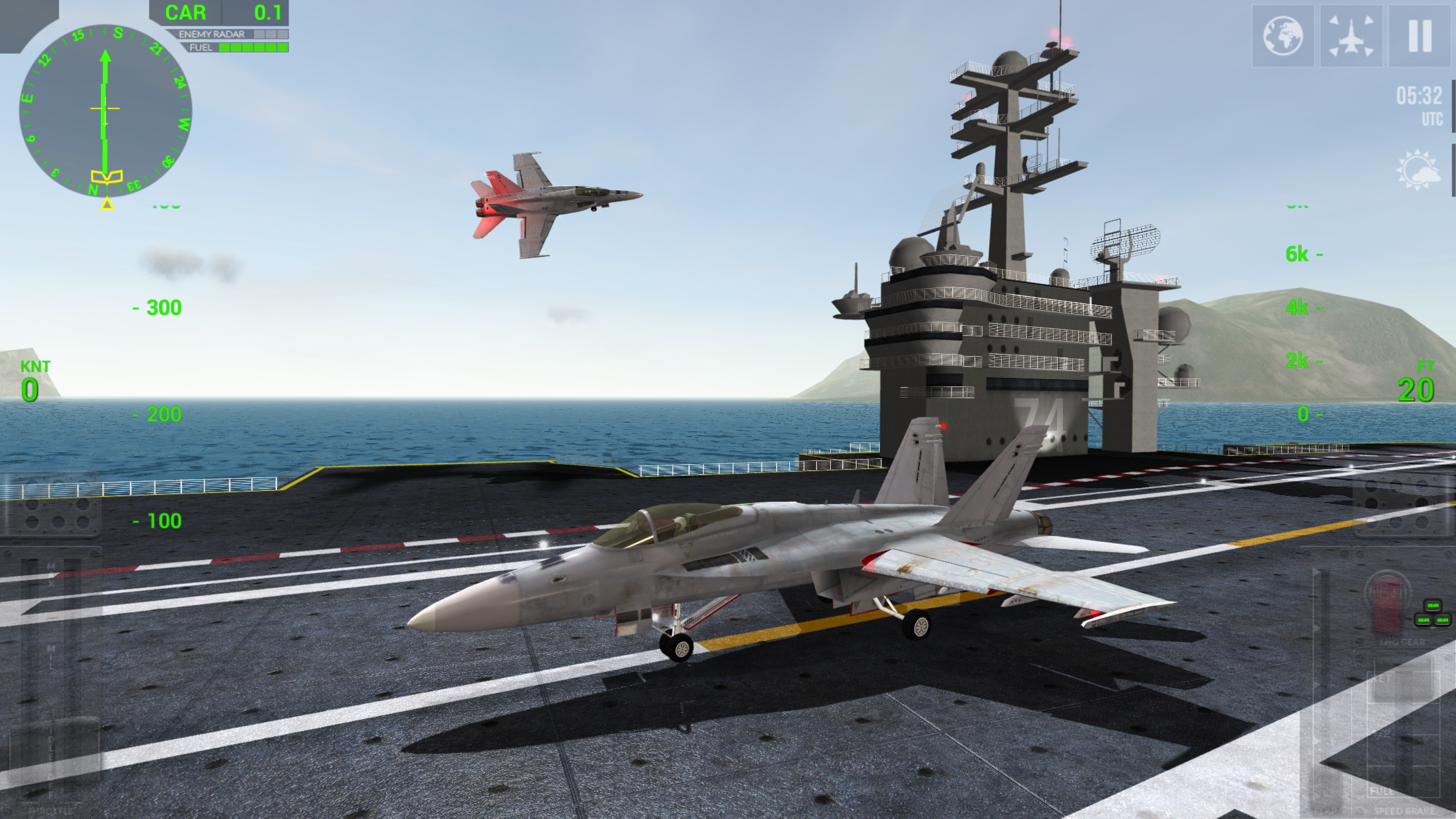 Screenshot 1 of ការចុះចតរបស់ក្រុមហ៊ុនអាកាសចរណ៍ F18 