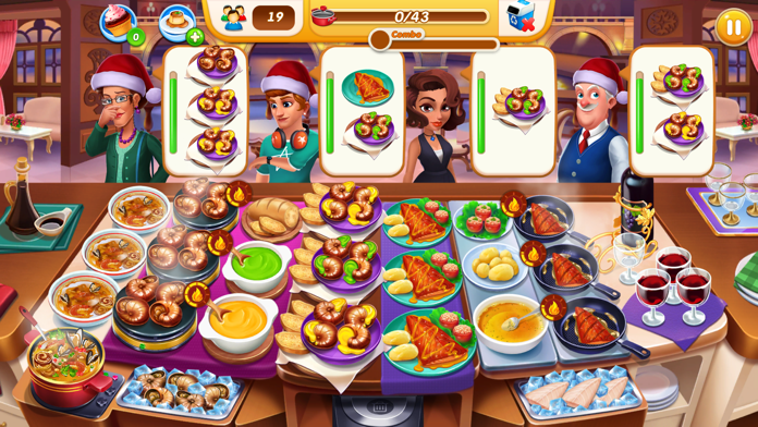 Captura de Tela do Jogo Cooking Empire: Chef Game