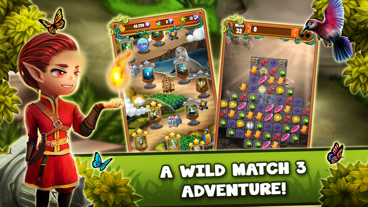 Match 3 Jungle Treasure – Forgotten Jewelsのキャプチャ
