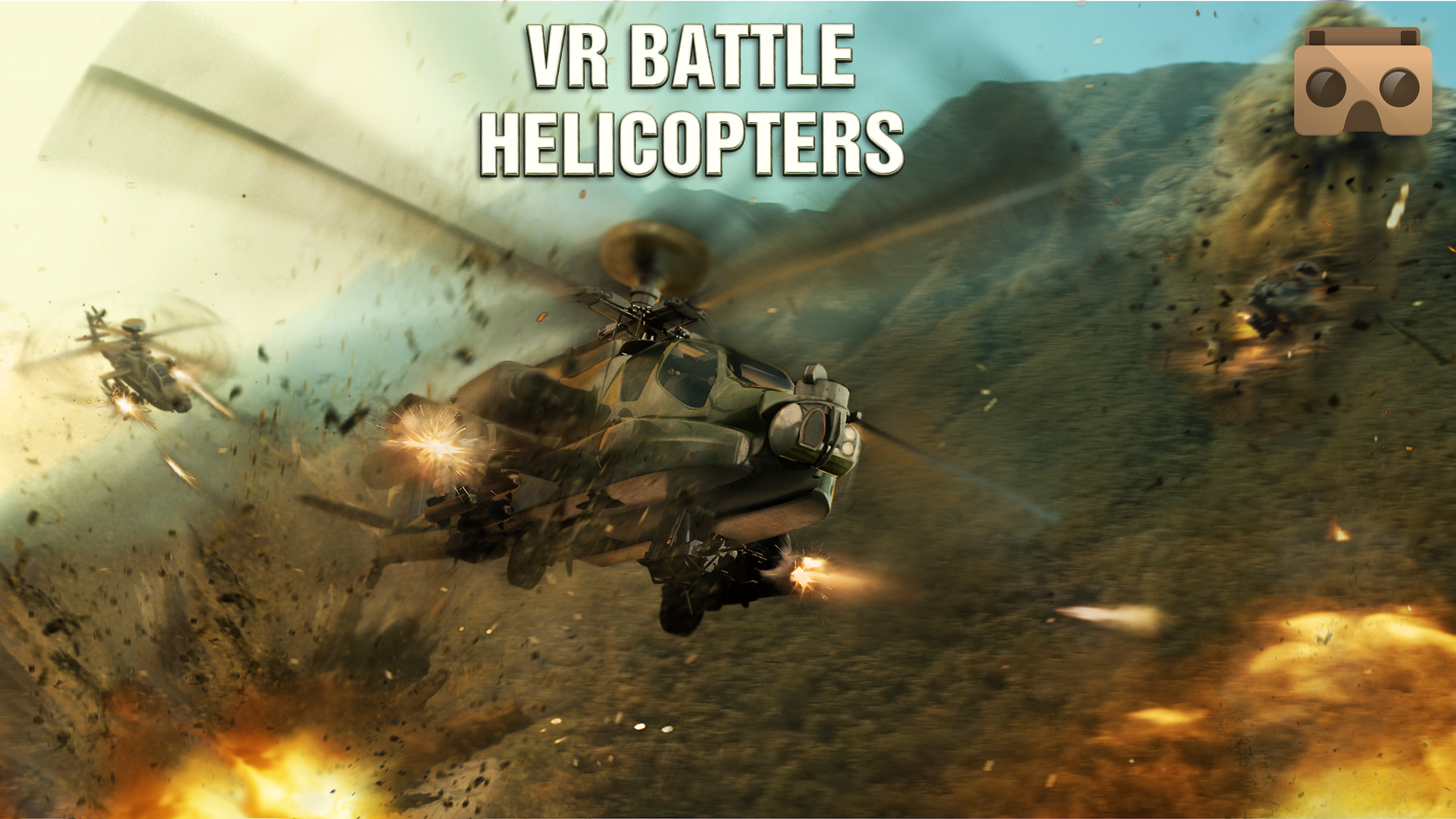 VR Battle Helicopters Game Screenshot