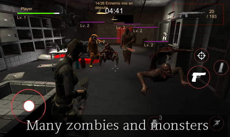 Screenshot 1 of Evil Zombie Resident Horror : 3D เกมซอมบี้ 1.45