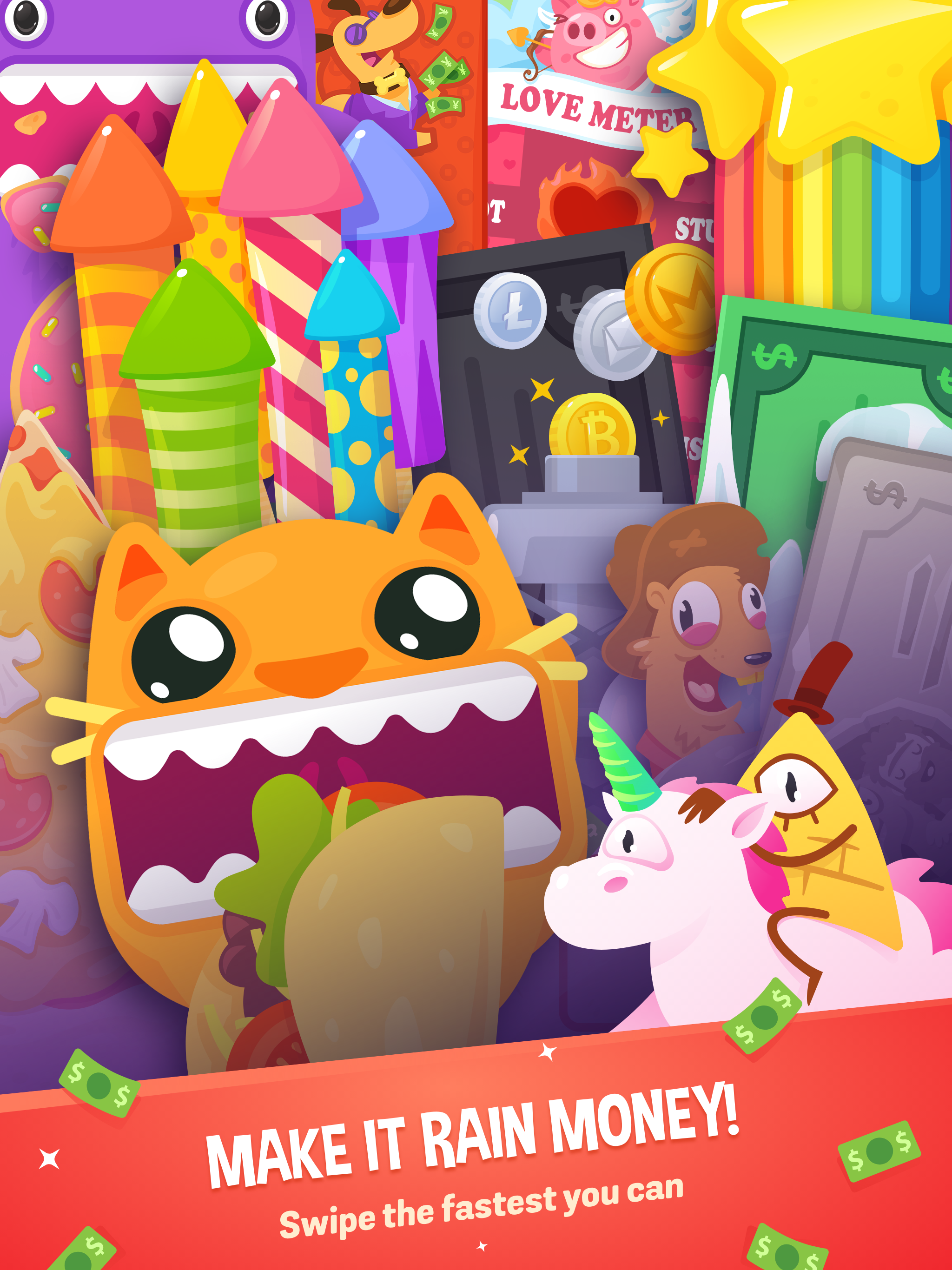 Make It Rain The Love of Money Game Screenshot