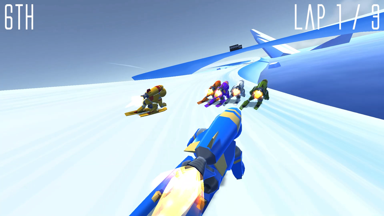 Rocket Ski Racing Game Screenshot