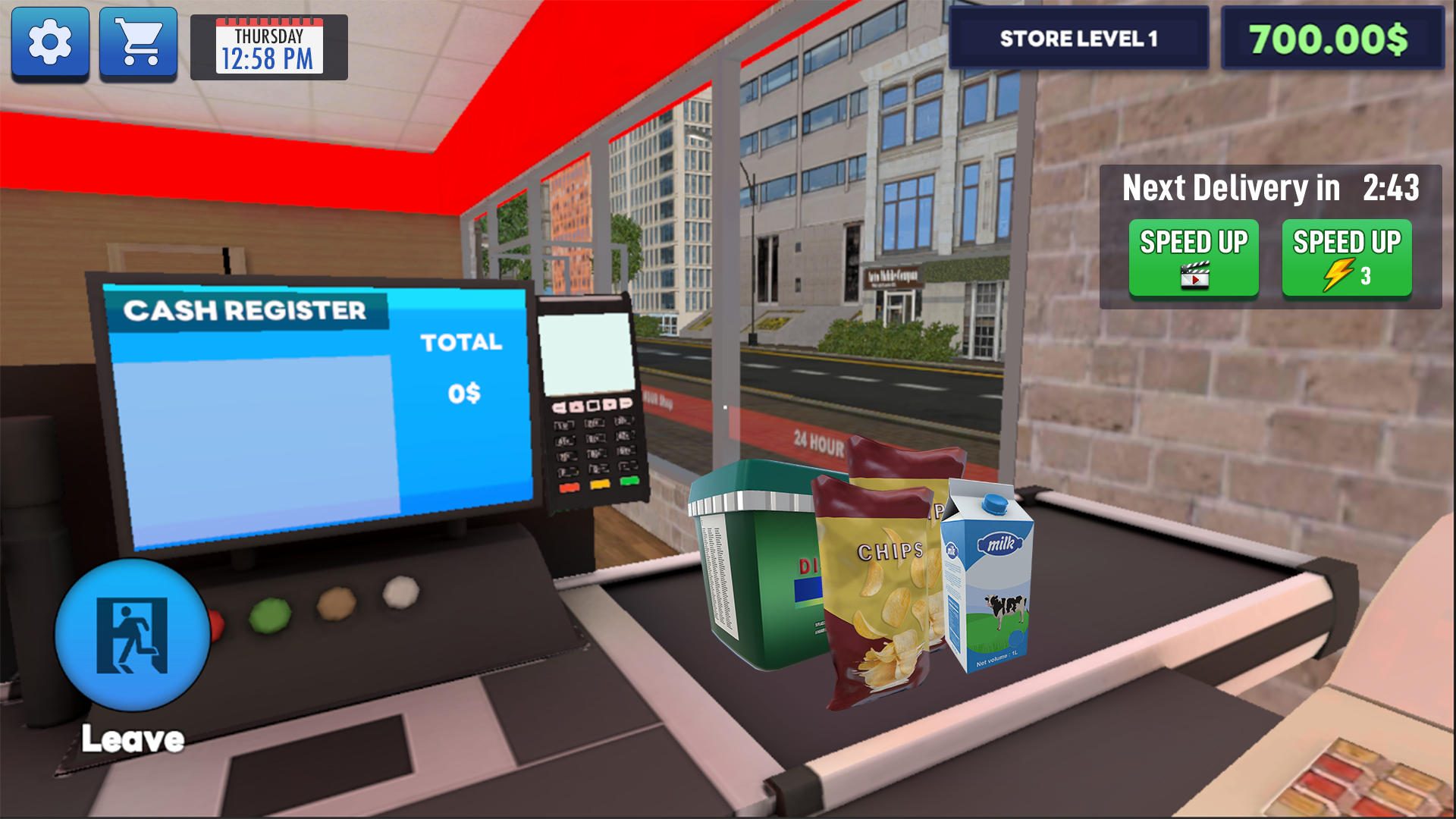 Supermarket Cashier Manager Game Screenshot