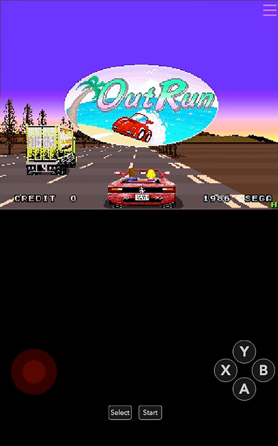 OutRun Game Screenshot