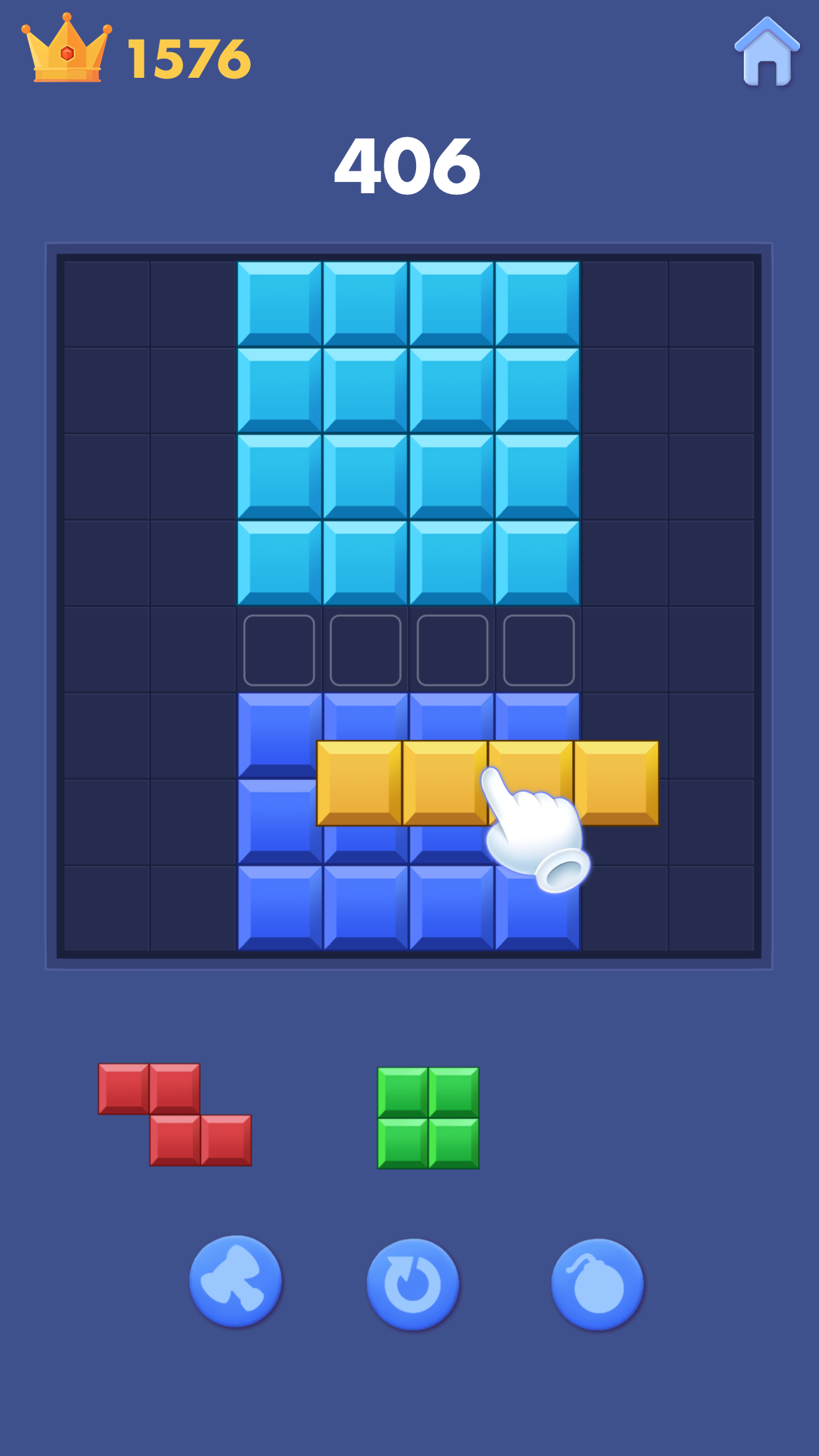 Скриншот игры Block Puzzle - Color Blast