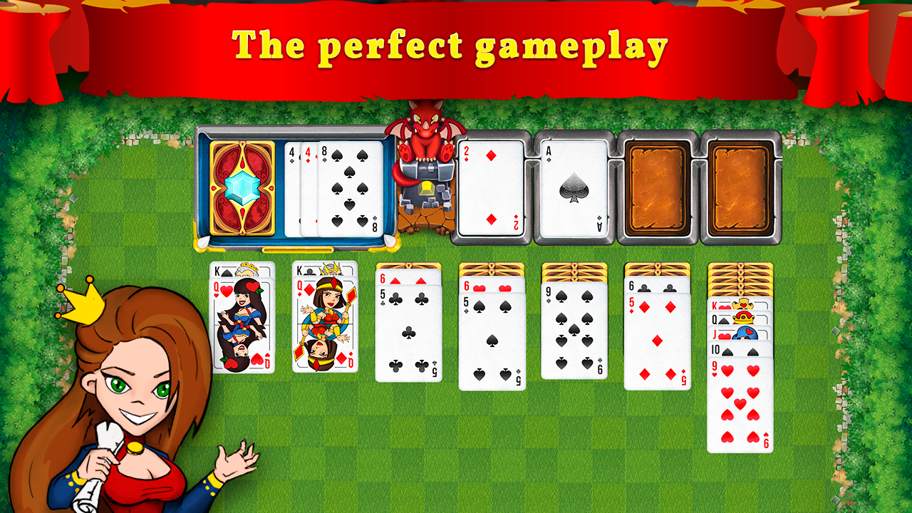 Captura de Tela do Jogo Klondike Solitaire Royal