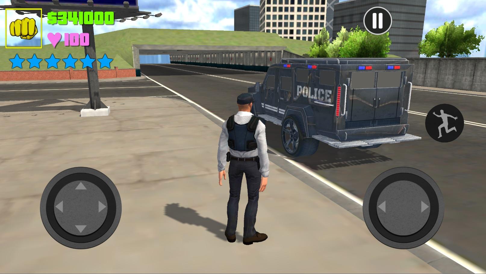 Screenshot 1 of Drive Truk Polisi Lapis Baja AS: Game Mobil 2021 