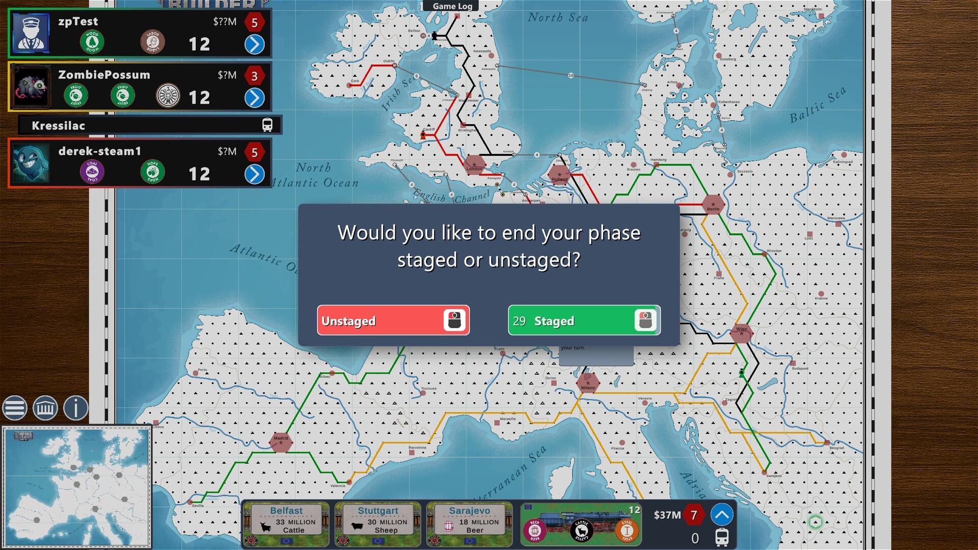 Empire Builder - Europe Game Screenshot