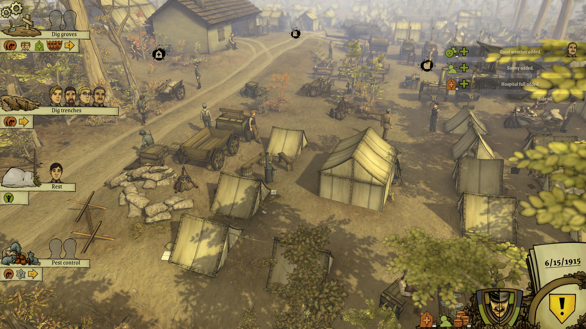 All Quiet in the Trenches ภาพหน้าจอเกม