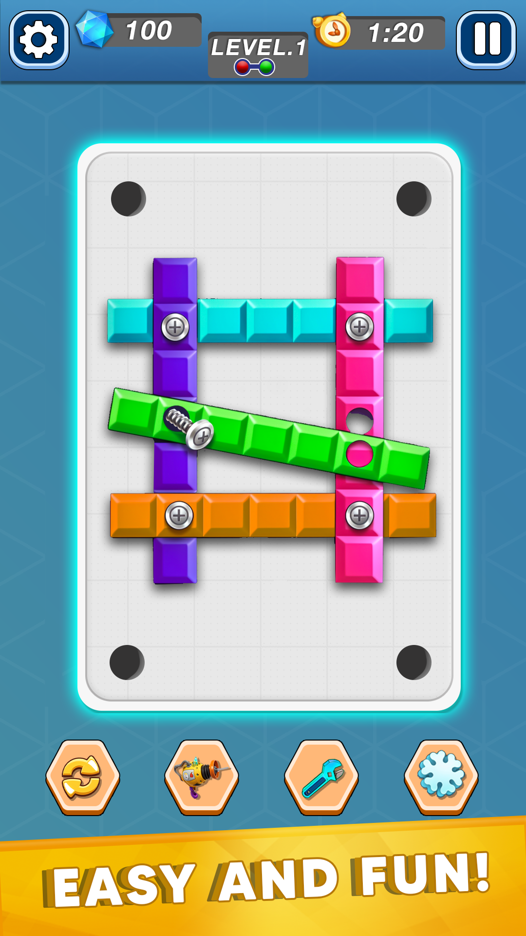 Unscrew Blocks : Nuts & Bolts ภาพหน้าจอเกม