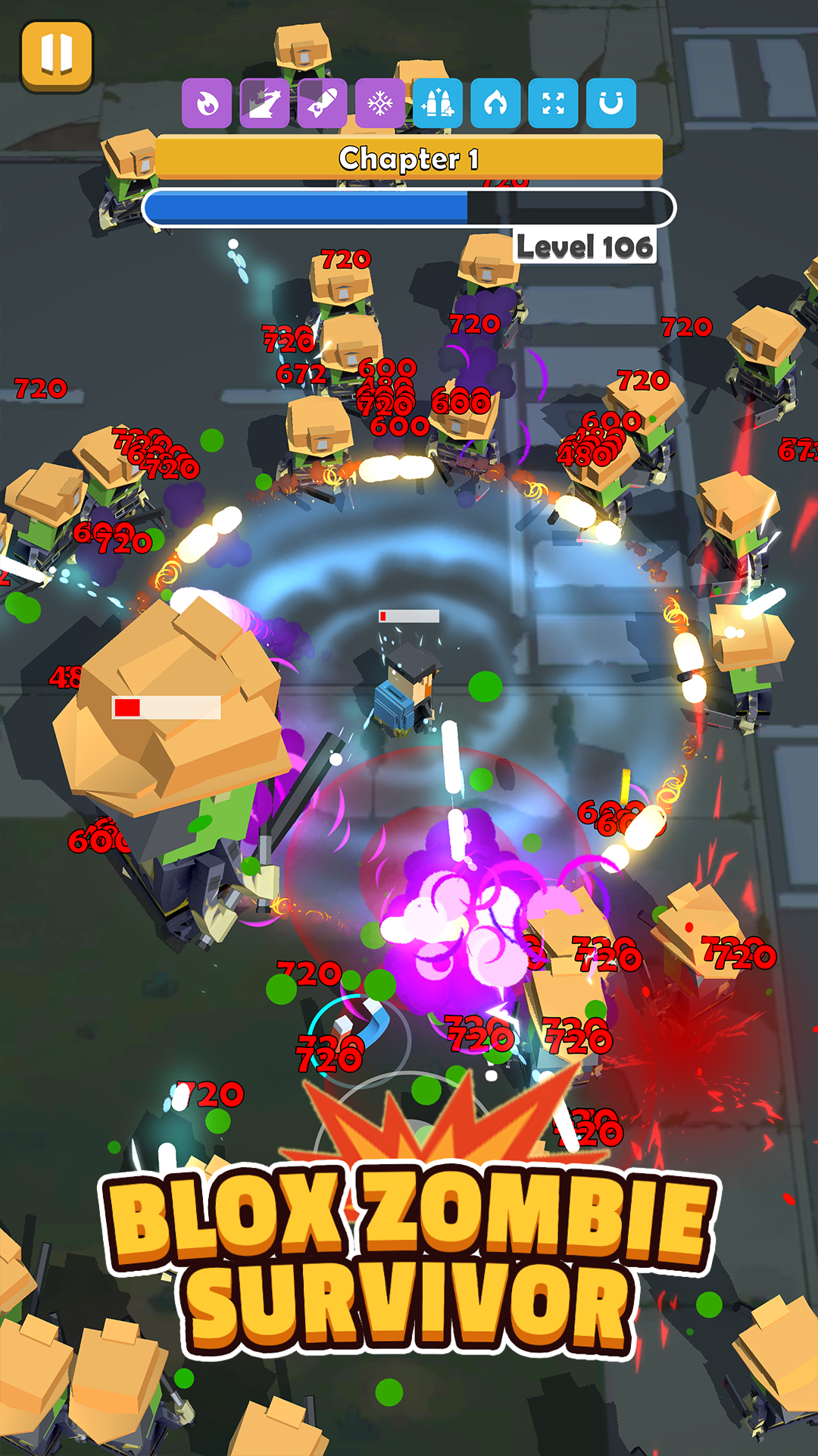 Blox Zombie Survivor 遊戲截圖