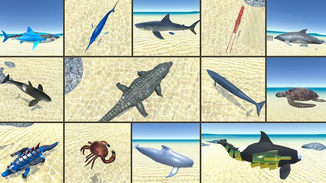 바다 동물의 왕국 전투 : 전쟁 시뮬레이터 게임 스크린 샷