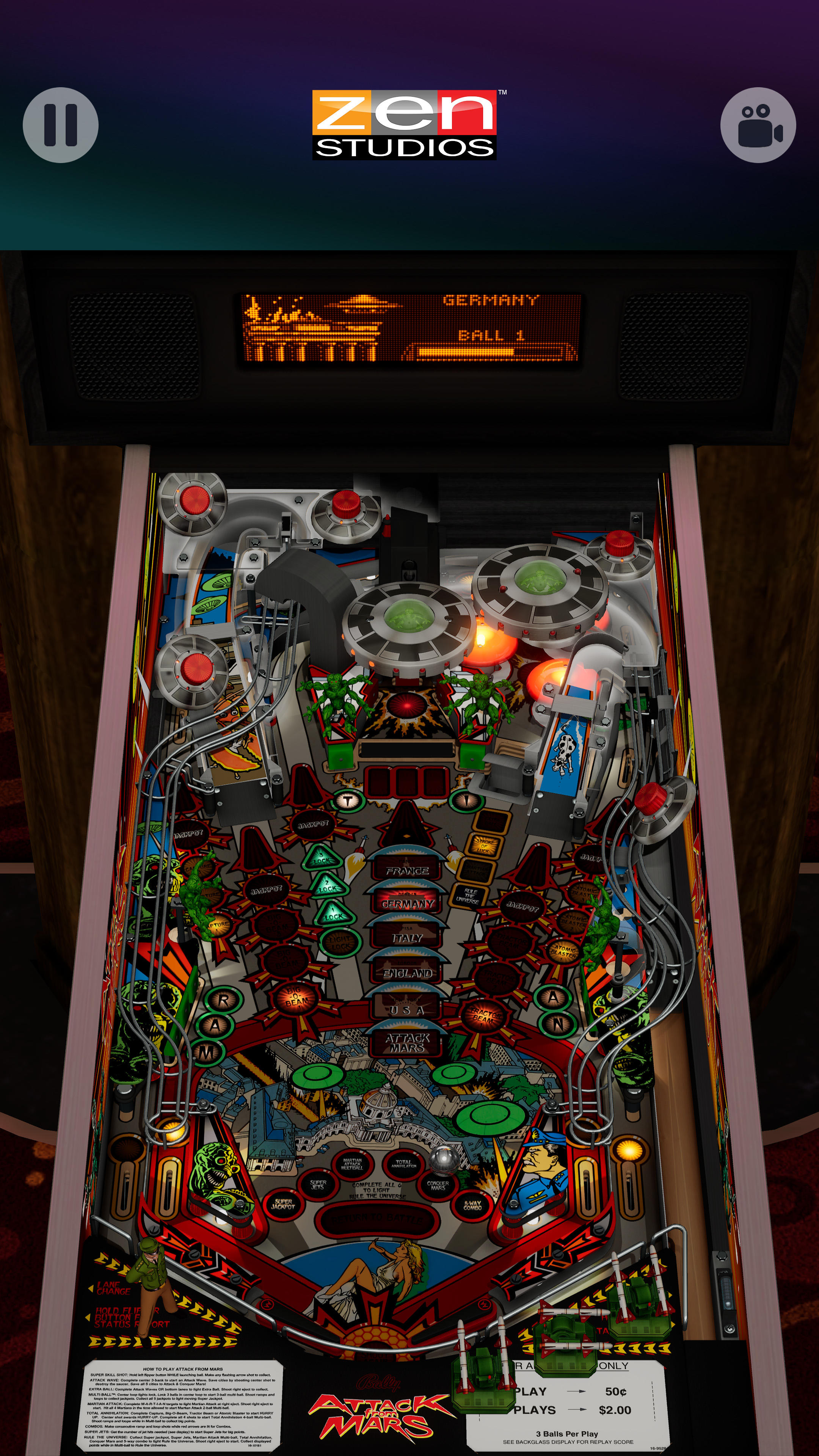 Captura de Tela do Jogo Zen Pinball World
