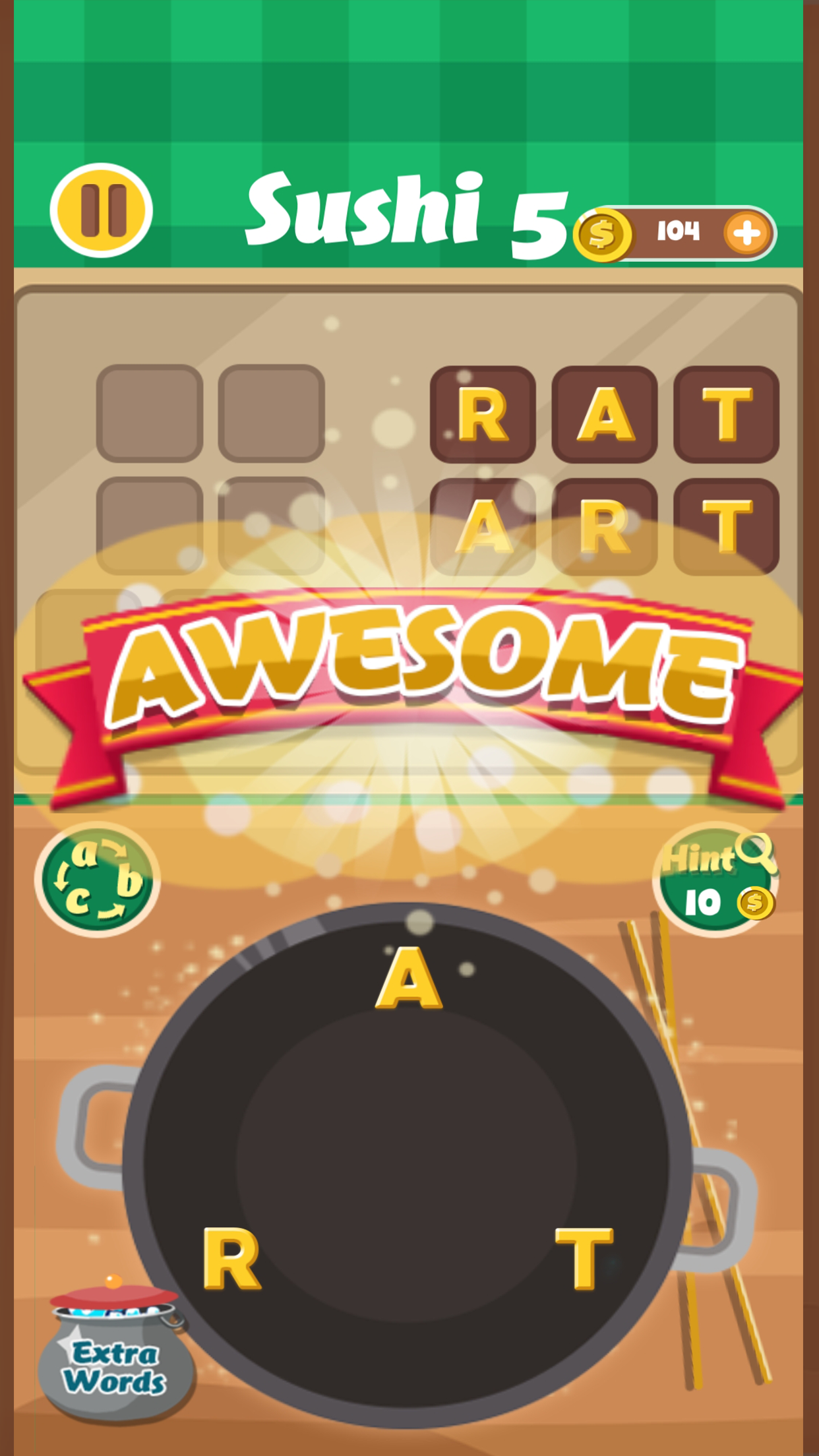 拼字大師 - 我的大廚夢 Game Screenshot