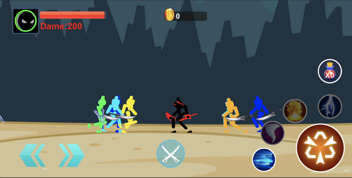 Screenshot 1 of Pertarungan Stickman 2