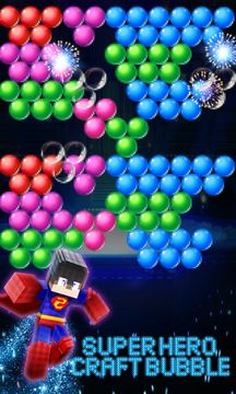 Super Hero Craft Bubble Game Screenshot